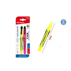 GENERICO - Destacador Fluor Dos Colores 2 Pcs