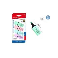 GENERICO - Destacadores Mini Pastel 4 Pcs