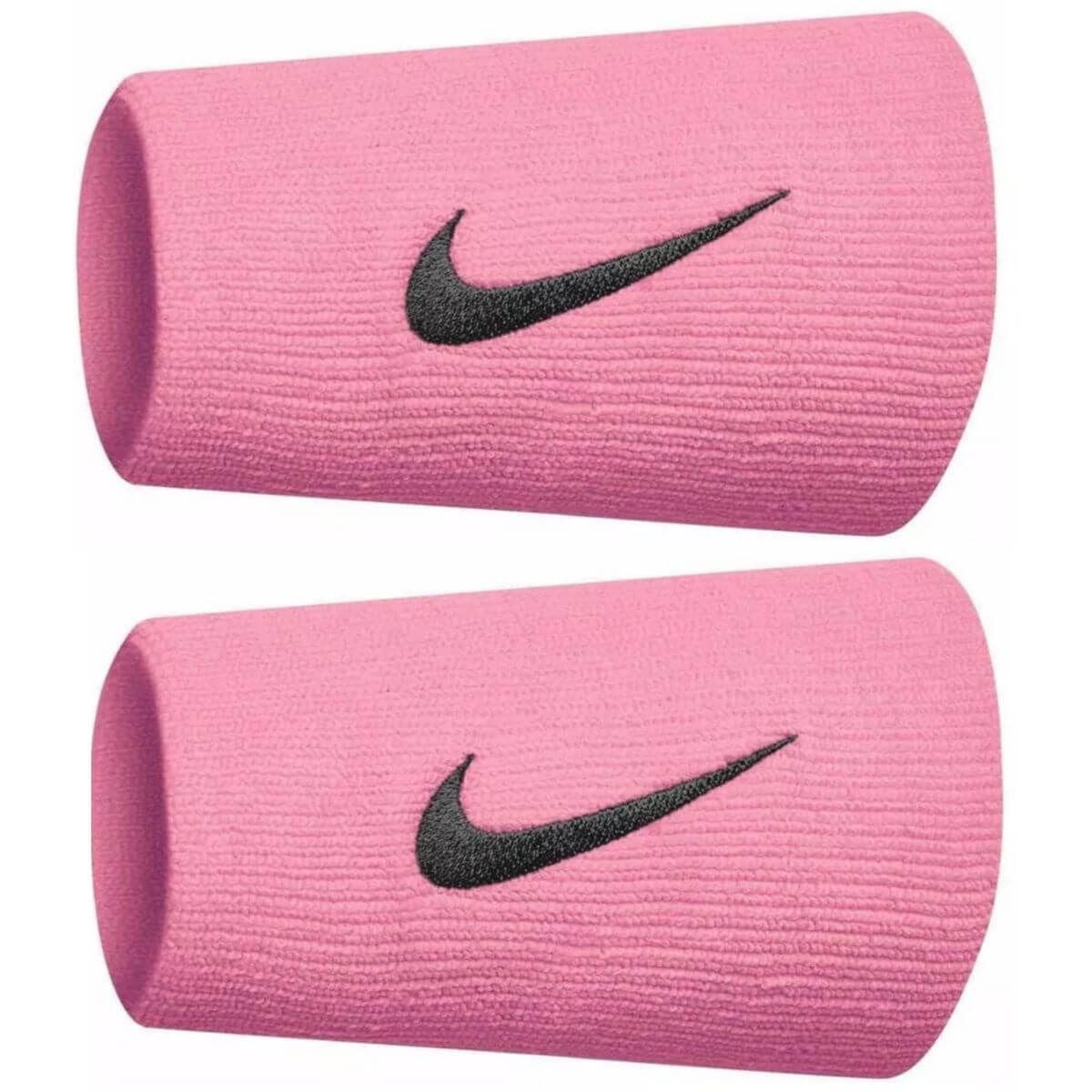 NIKE - Muñequera Nike Premier Larga Rosa Negro X2 Tenis Padel