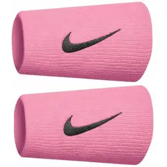 NIKE - Muñequera Premier Larga Rosa Negro X2 Tenis Padel