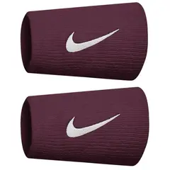 NIKE - Muñequera Premier Larga Vinotinto X2 Tenis Padel