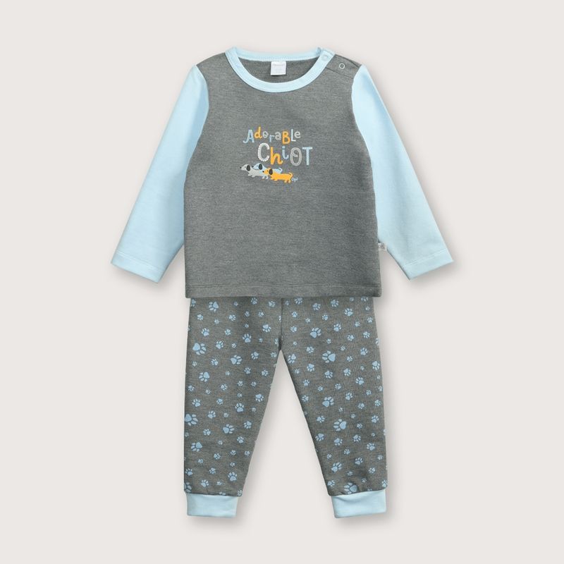 OPALINE - Pijama Niño Gris 38850 Opaline