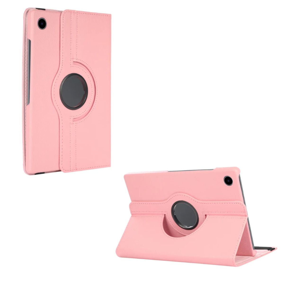 GENERICO - Carcasa Funda Giratoria Para Tablet Samsung A9 8.7 X110 Rosado