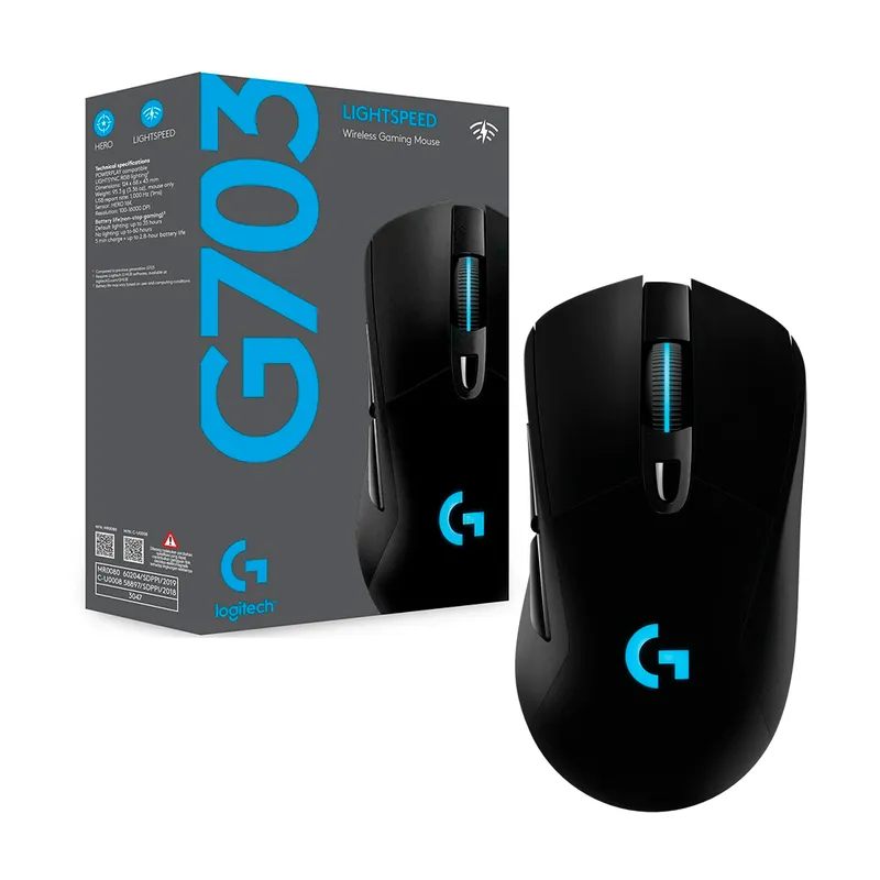 LOGITECH - Mouse Gamer Inalambrico Logitech G703 Lightspeed 25600dpi