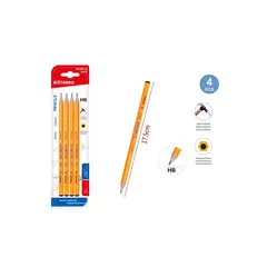 GENERICO - Pack Lápiz Gráfito HB 175cm 4Pcs