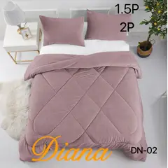 GENERICO - Plumon Cobertor de Invierno Plush con Chiporro 2 Plazas Palo Rosa