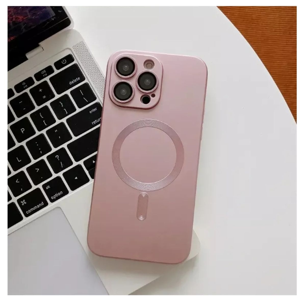 GENERICO - Carcasa Magsafe Metalizada Para iPhone 15 / 15 Pro / Pro Max