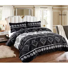 GENERICO - Cobertor de Invierno Plush con chiporro 2 plazas Negro detalle