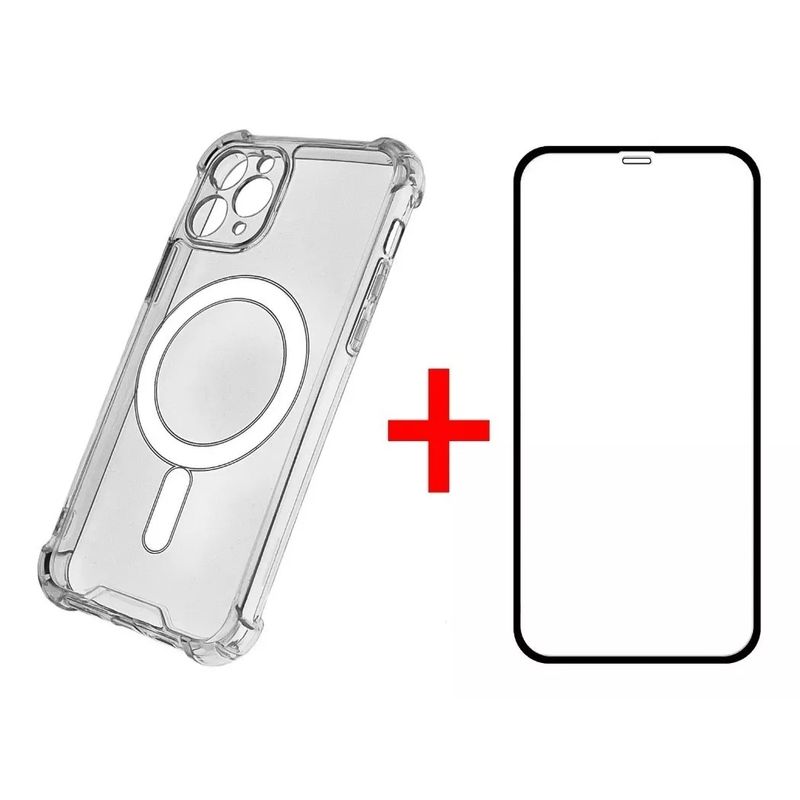 GENERICO - Carcasa Magsafe + Mica Completa Para iPhone 11 Pro