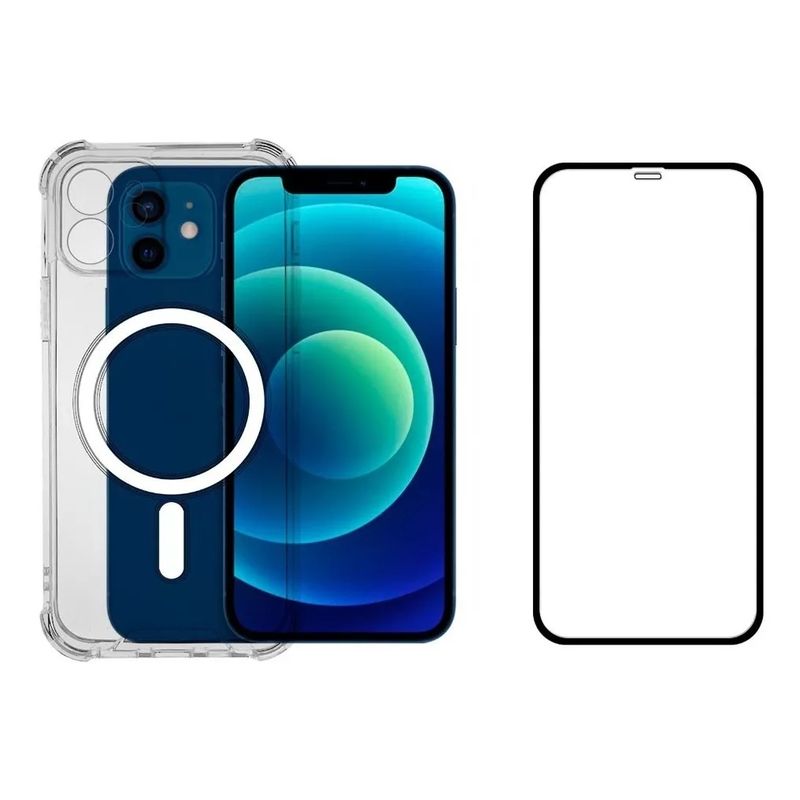 GENERICO - Carcasa Magsafe + Mica Completa Para iPhone 11