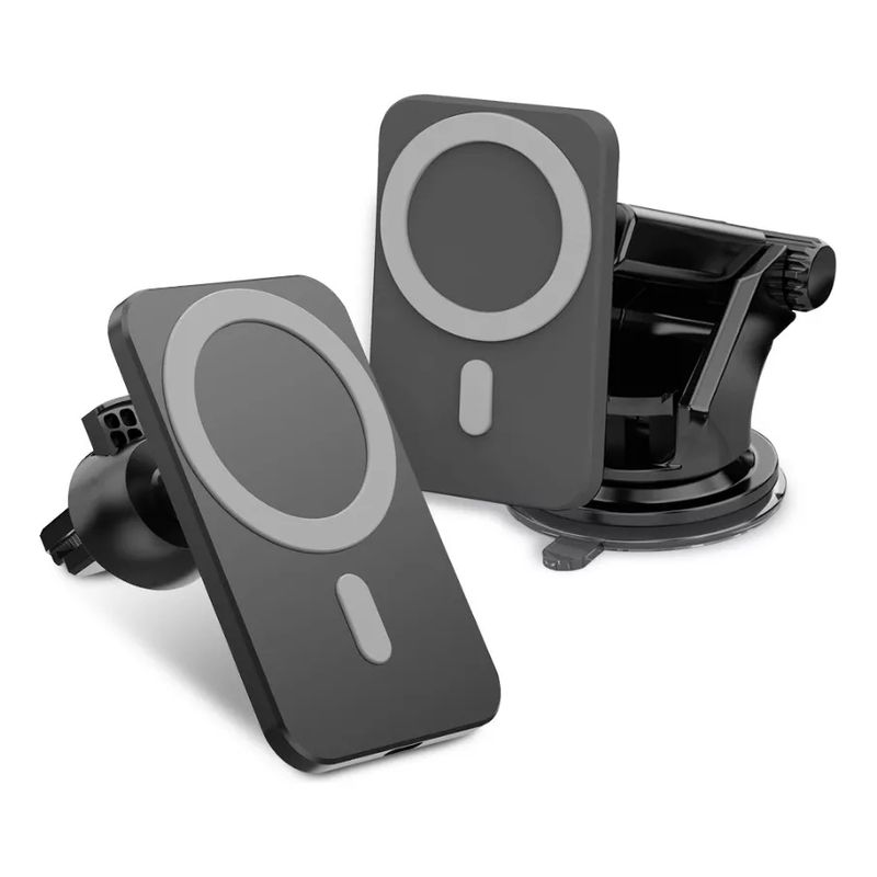 GENERICO - Cargador Y Soporte Inalambrico Para iPhone Magsafe Para Auto