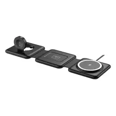 GENERICO - Cargador Inalámbtico Mega Safe 3 En 1 Portatil Y Compacto