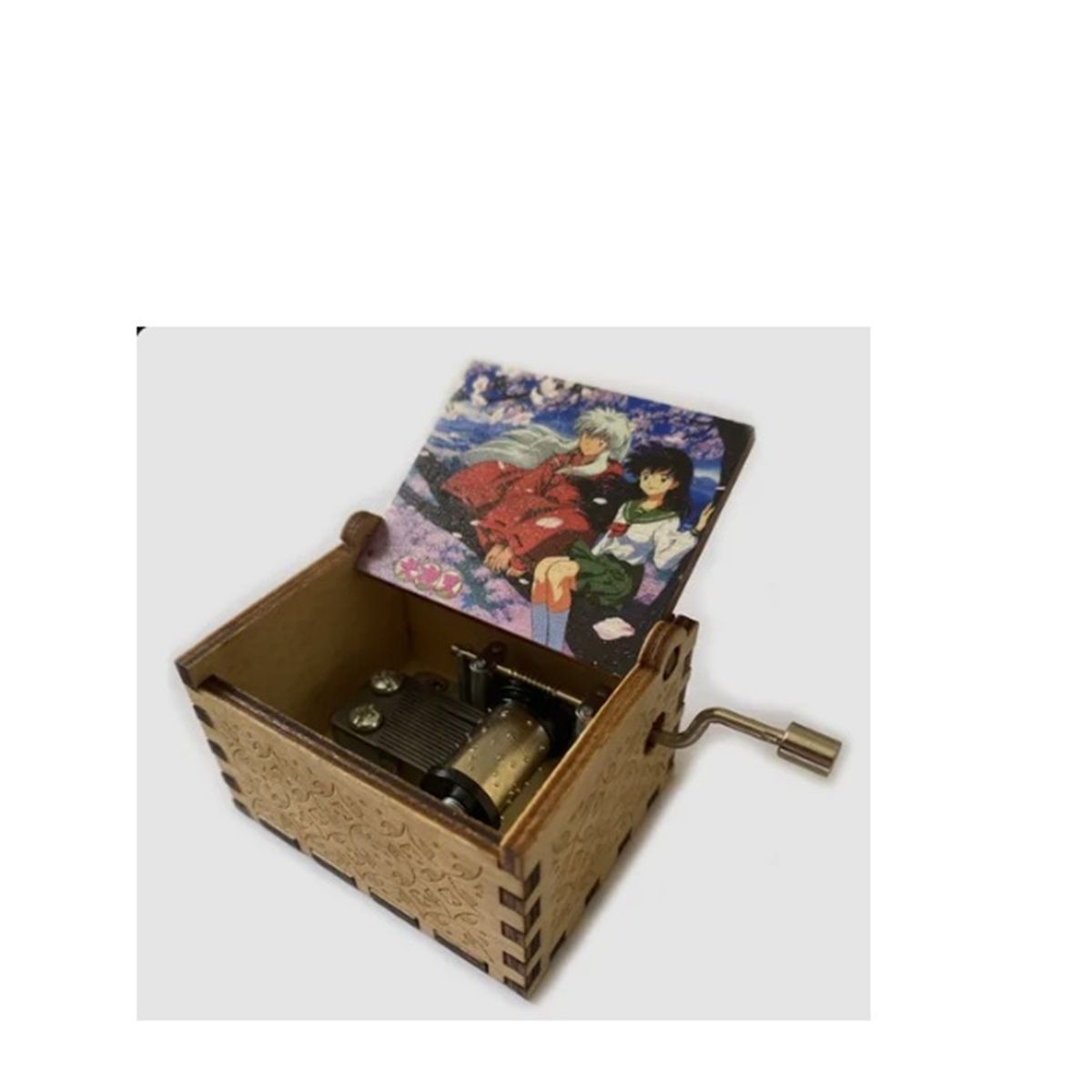 GENERICO - Caja Musical de Madera INUYASHA Melodía To Love´s End