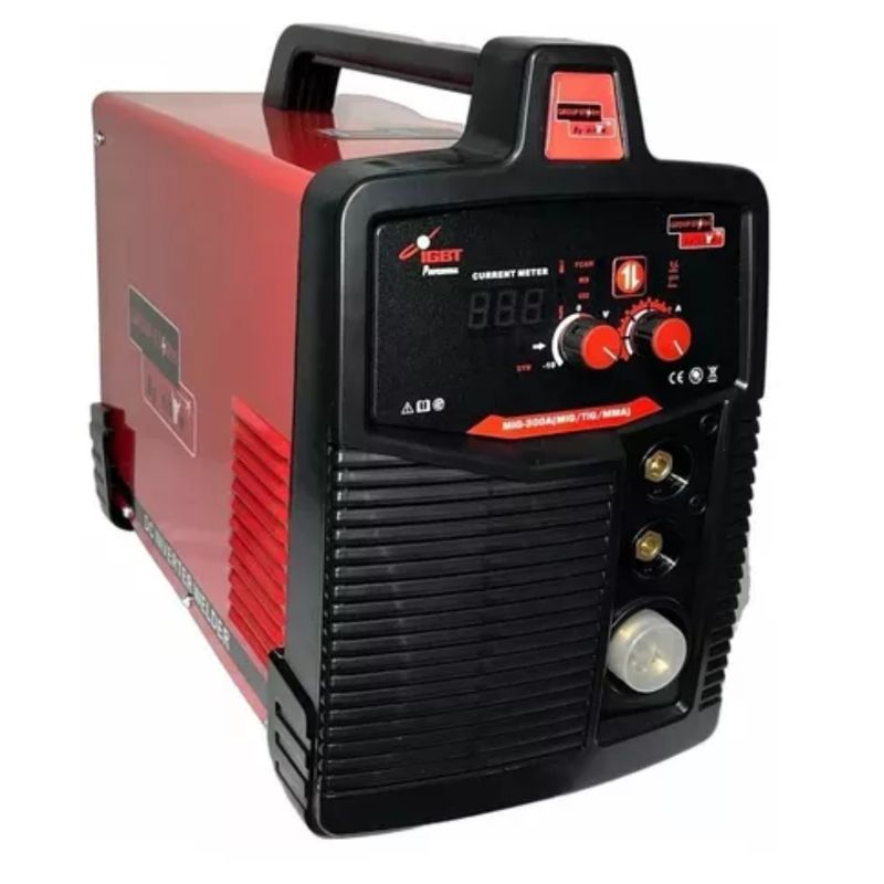 ALTERNATIVE - Maquina Soldadora 3 En 1 Mig Tig Arco 300a (solda Con Gas Y Sin Gas)