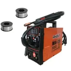 GENERICO - Soldadora 3 en 1 MMA TIG MIG sin Gas y con Gas + 2 Carretes Alambre