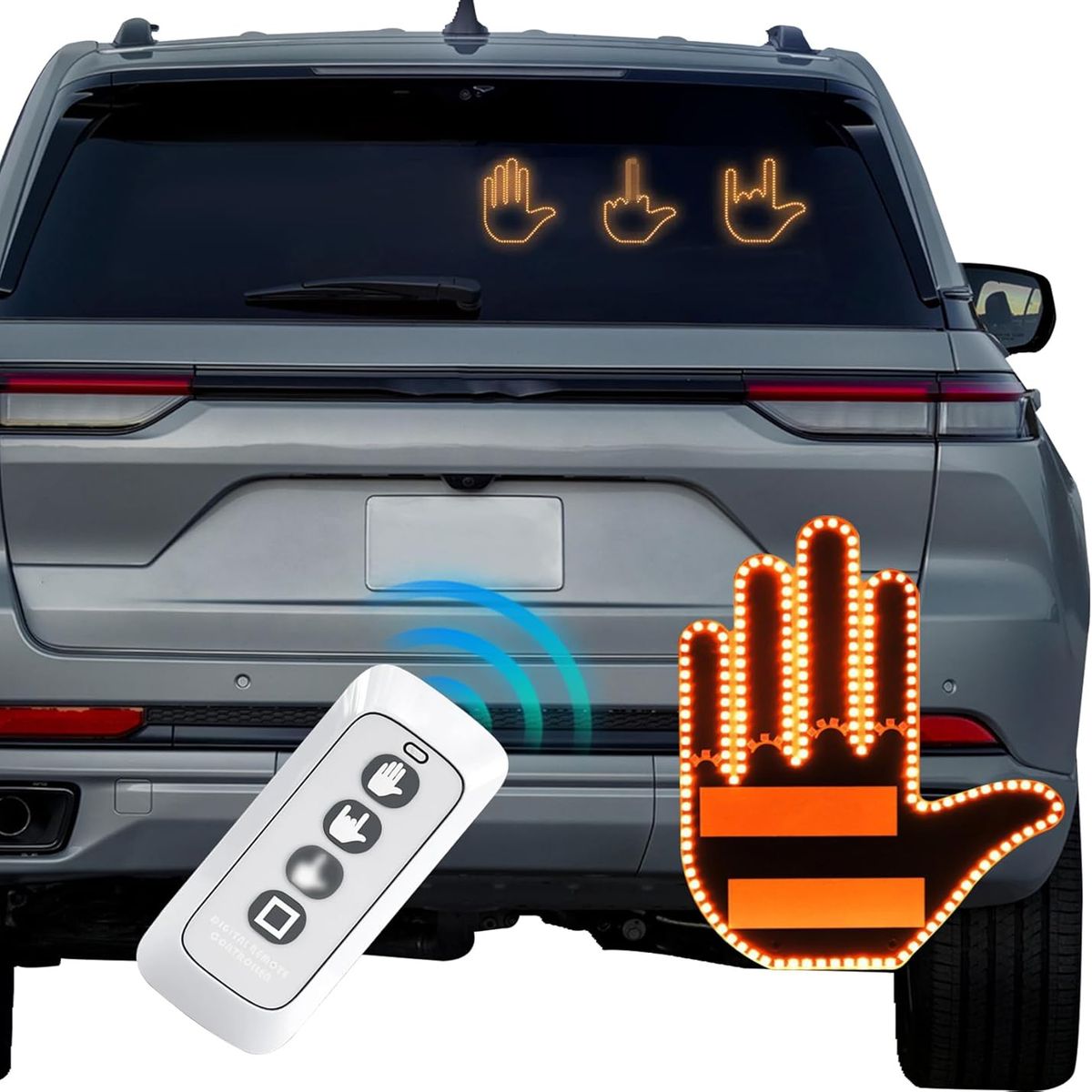 TNAKIEX - Señal De Mano Led Para Coche Luz De Gesto Control Remoto