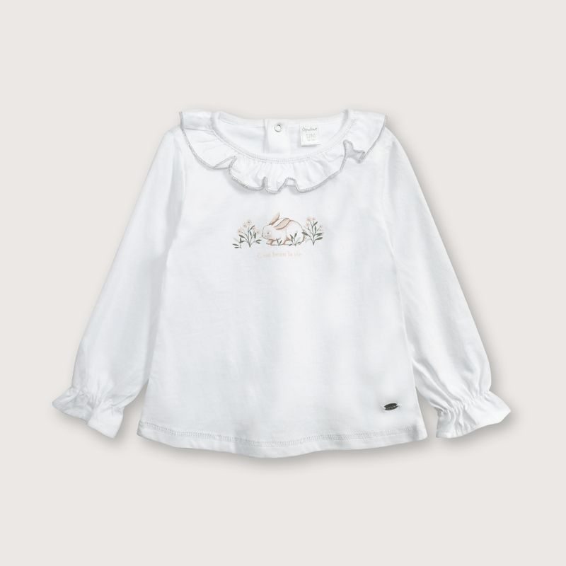 OPALINE - Polera Niña Blanco 38781 Opaline