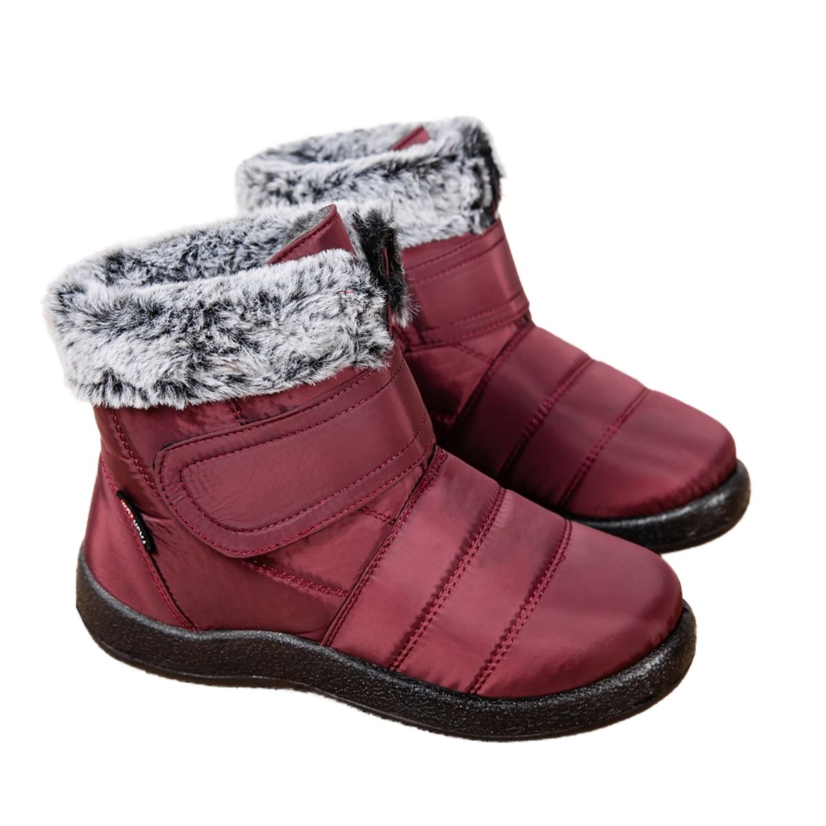BLWOENS - Botas de algodón de nieve para Mujer - Rojo