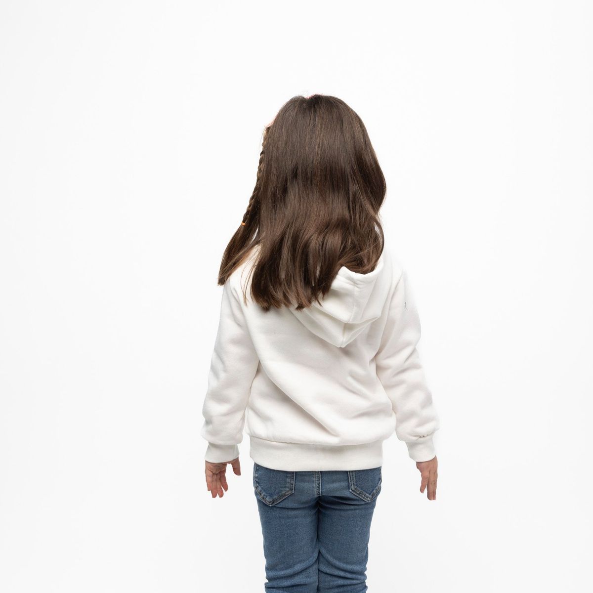 BLUEY - Poleron Gorro Niña Bluey y Bingo Blanco