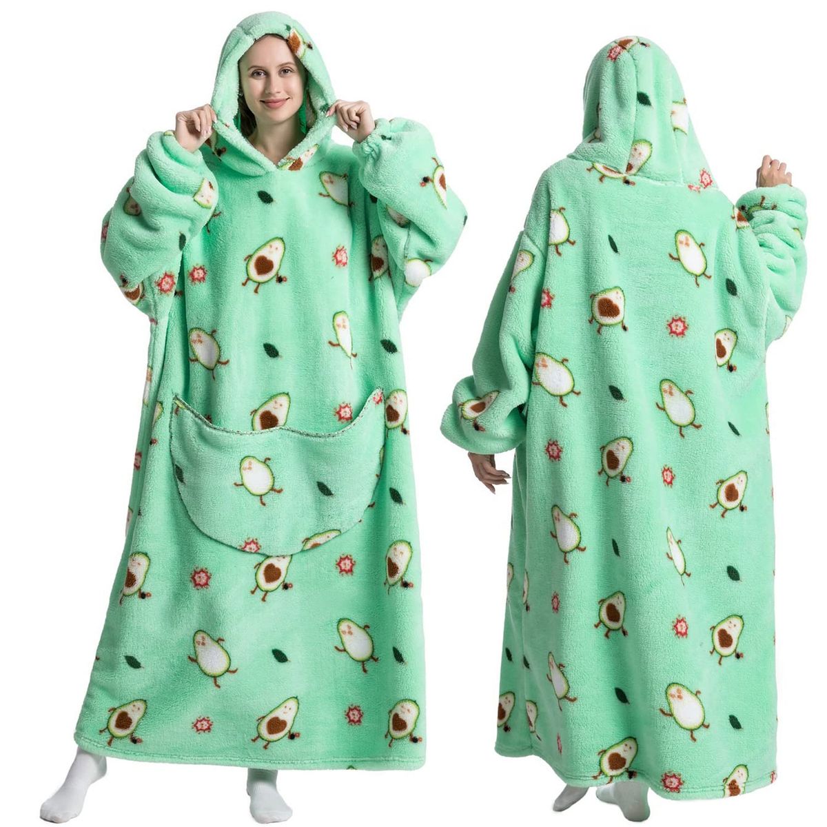 EVERSO - Polerones Felpa Con Capucha Manta Polar Bata Frazada Inviern