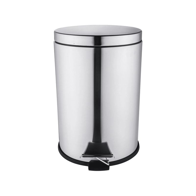 GENERICO - BASURERO 11.2 LITROS PEDAL CROMADO COTIDIANA