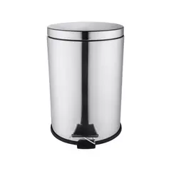 GENERICO - BASURERO 11.2 LITROS PEDAL CROMADO COTIDIANA