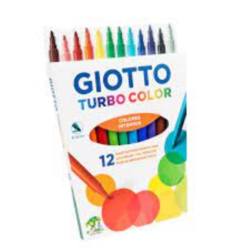 GIOTTO - Marcadores Giotto Turbo Color 12 colores