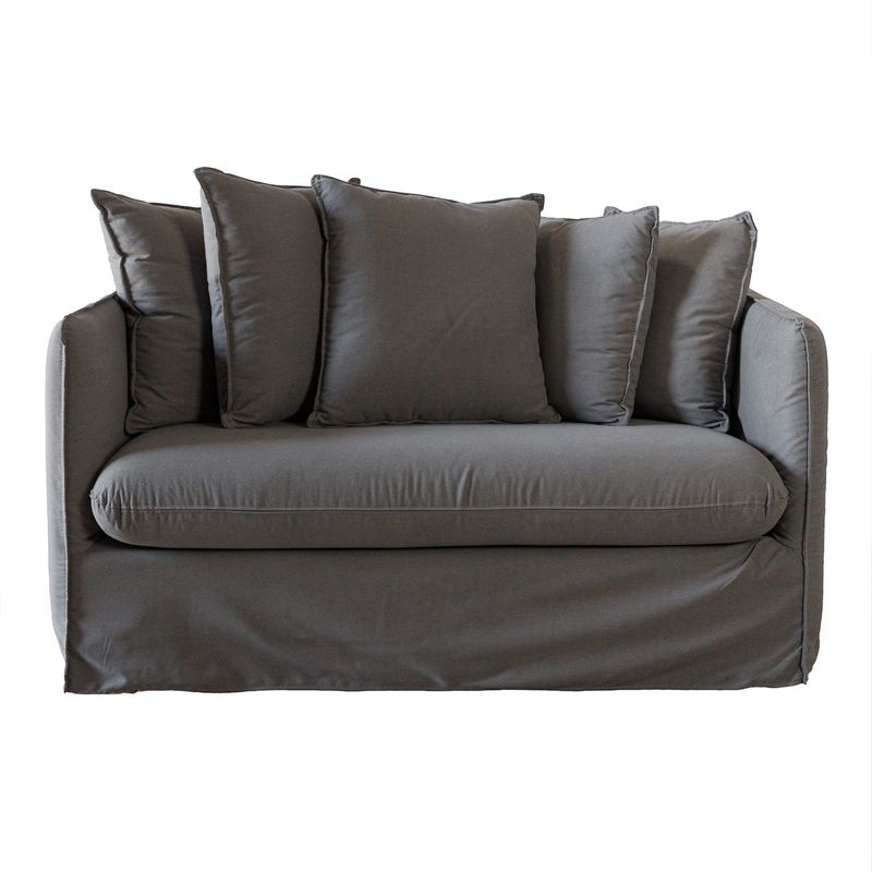 AMOBLE - Sofa Jacinta gris 140 H Amoblé