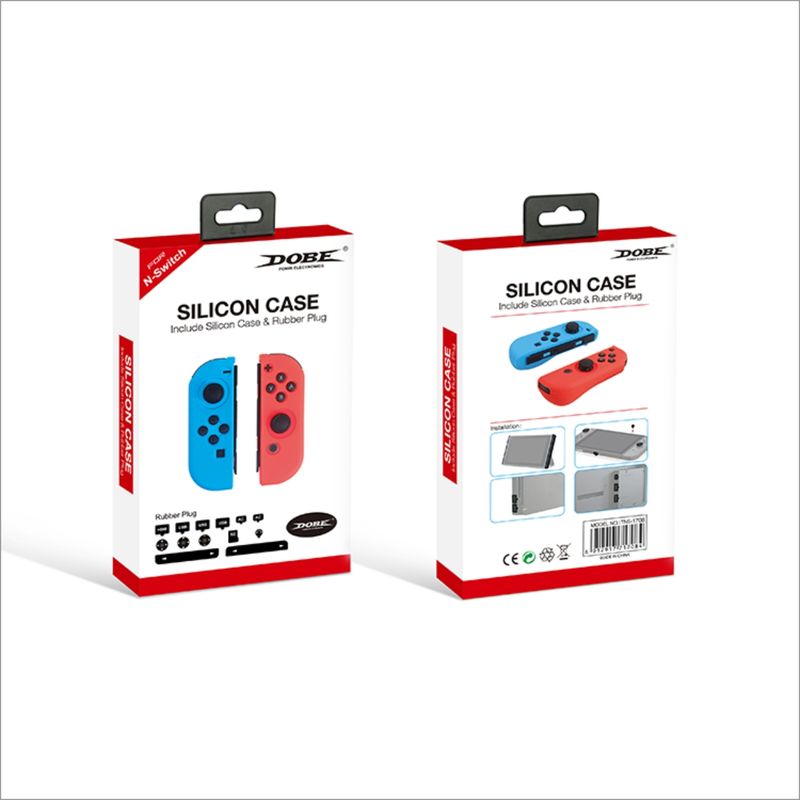 DOBE - Funda Silicona Joy-con Switch + Rubber Plug Dobe