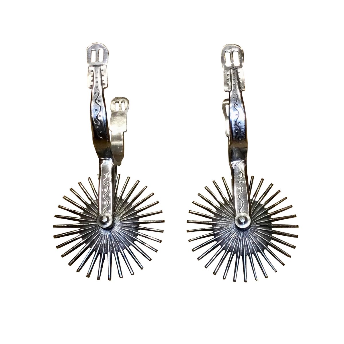 GENERICO - Espuela Nacional Acero Inox N°3 Rodaja riel