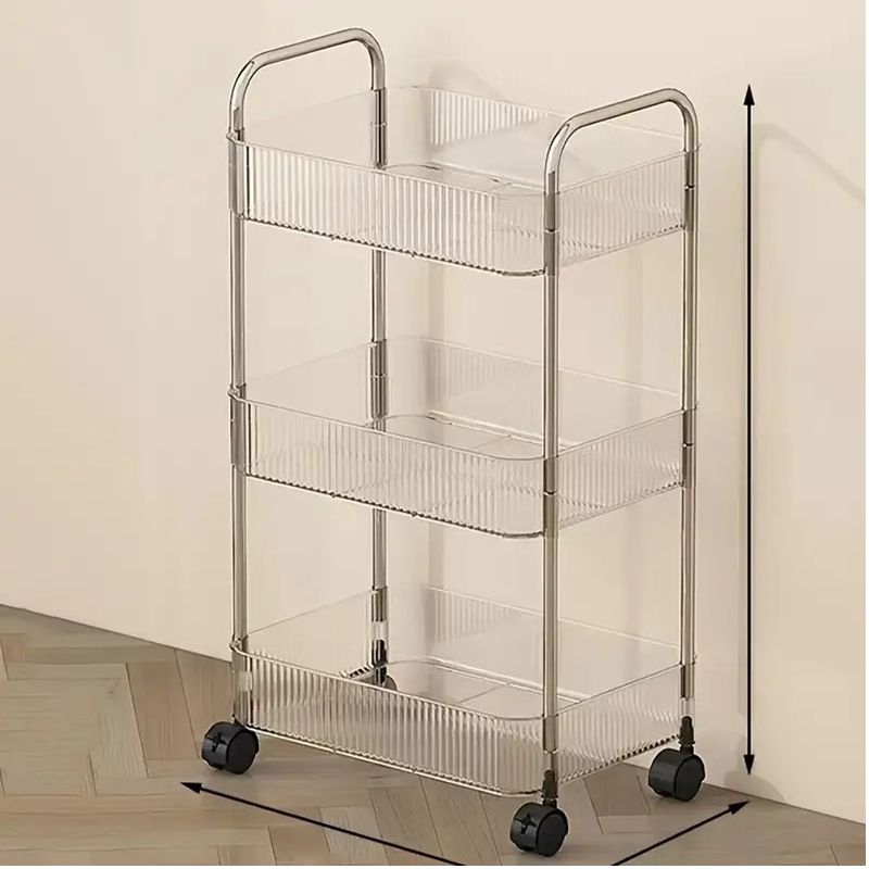 GENERICO - Estante Organizador Baño 3 Niveles Carrito Multifuncional Transparente