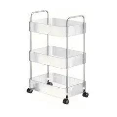 GENERICO - Estante Organizador Baño 3 Niveles Carrito Multifuncional Transparente