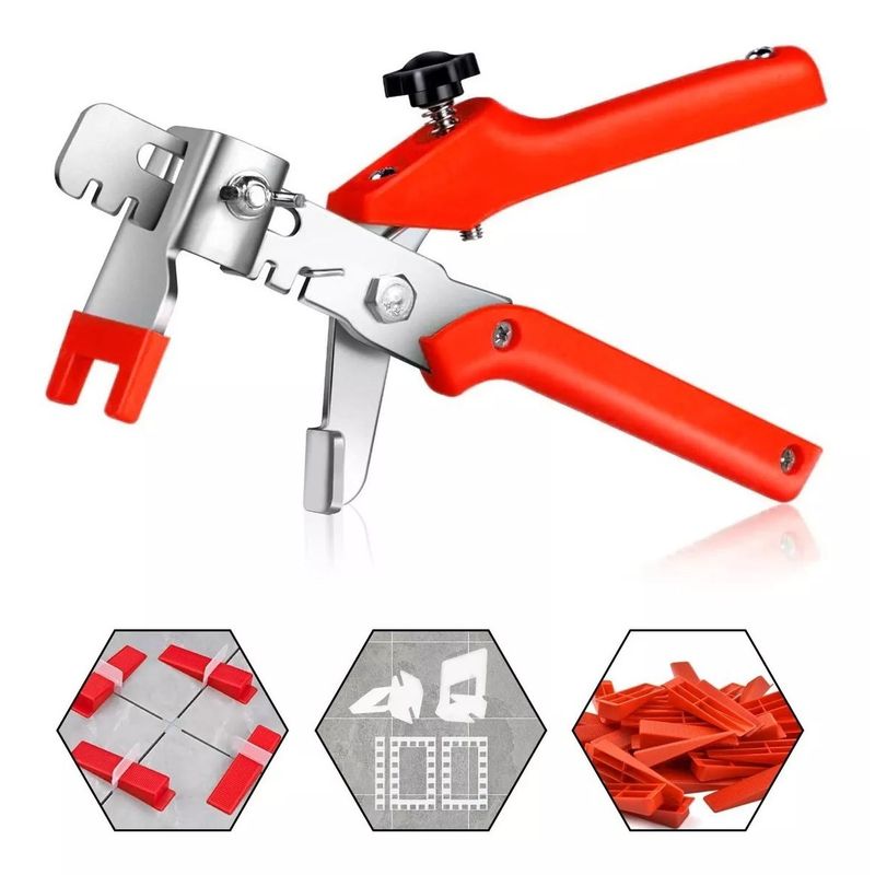 KUANGYE - Kit Nivelador Cerámicos / 100 Cuñas + 100 Clips 3mm + Alicat