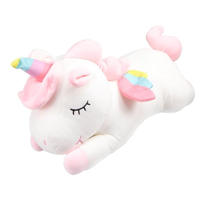 KUANGYE - Peluche Unicornio de Felpa 40 cm Blanco