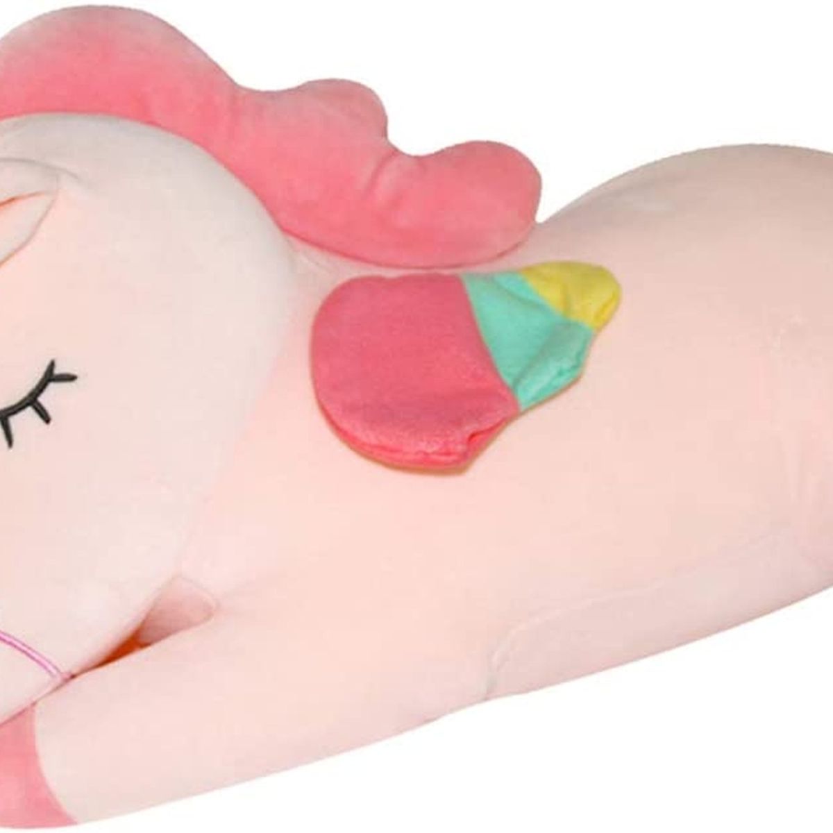 KUANGYE - Peluche Unicornio de Felpa 40 cm Rosado