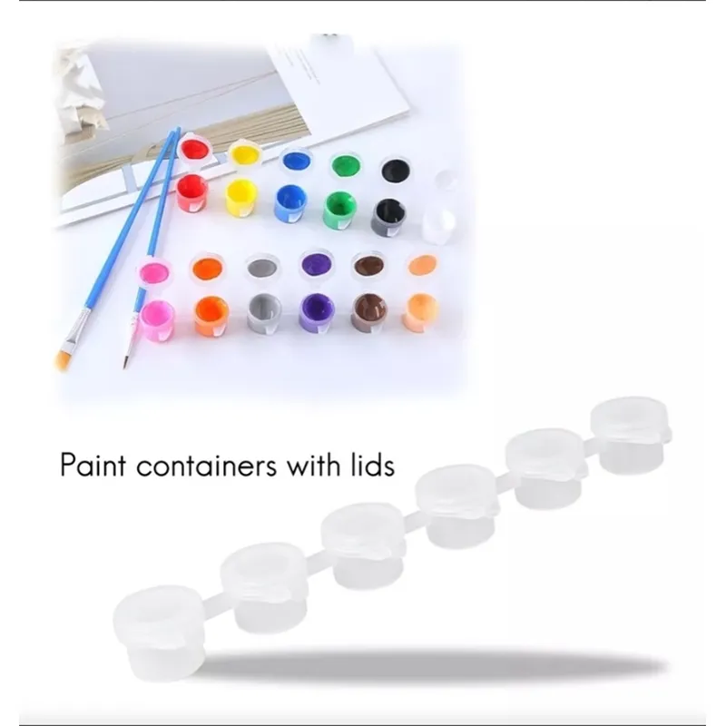 GENERICO - 100 Tiras Vacías Para Pintura, Tarros De Pintura, Recipiente