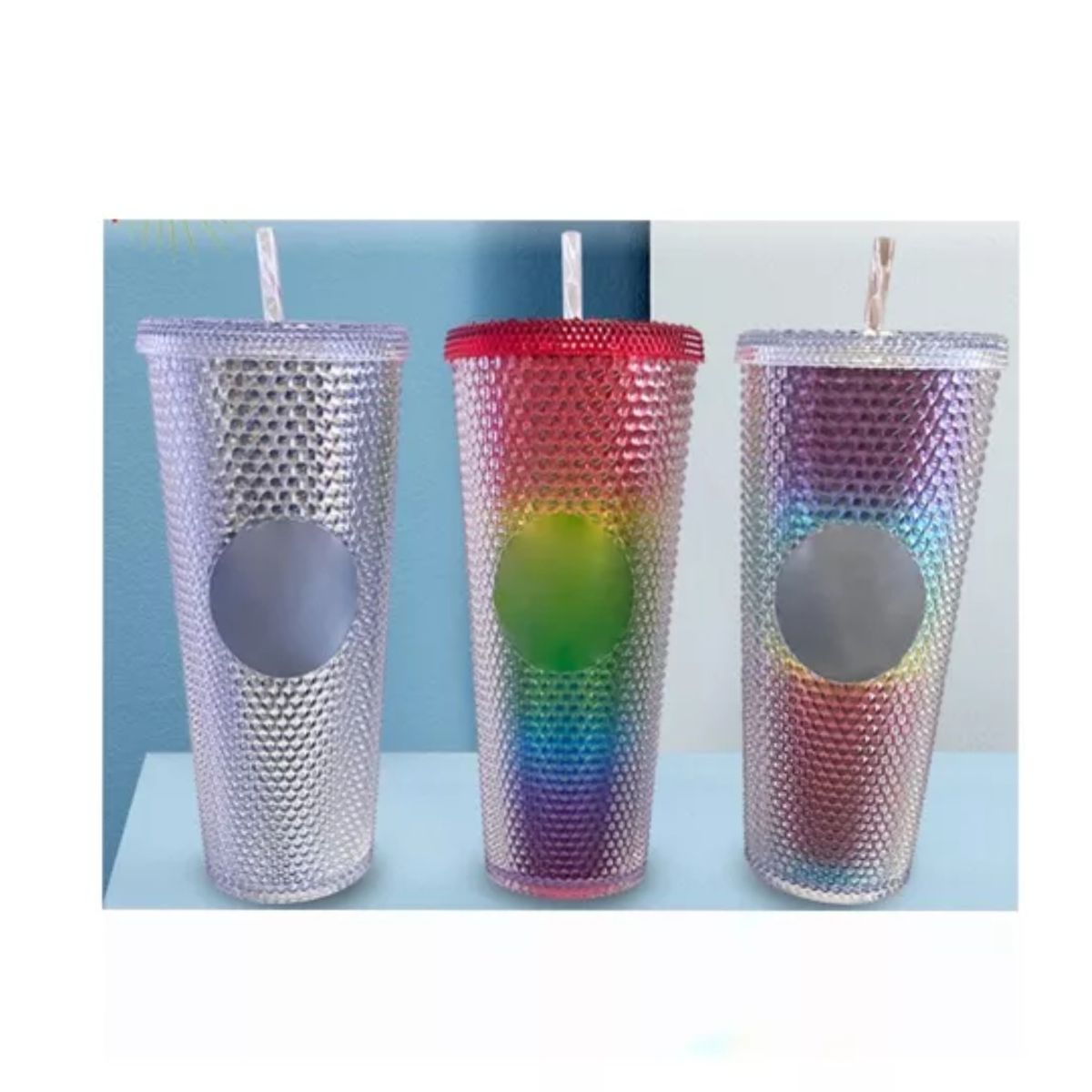 GENERICO - Vaso Mug Mug Tublr Stud Con Bombilla - Botella Motivacional