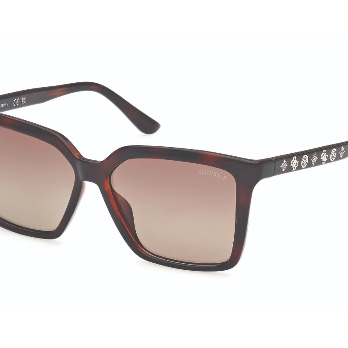 GUESS - Lentes de Sol Havana Oscuro Polarizados Guess