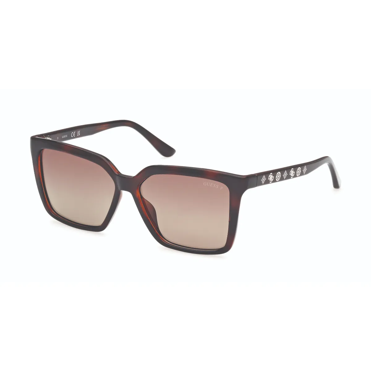 GUESS - Lentes de Sol Havana Oscuro Polarizados Guess