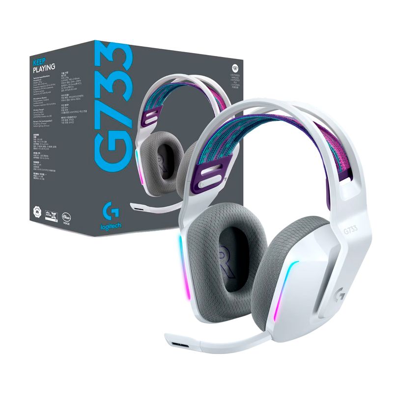 LOGITECH - Audifono Gamer Inalambrico Logitech G733 RGB Headphone:X 2.0