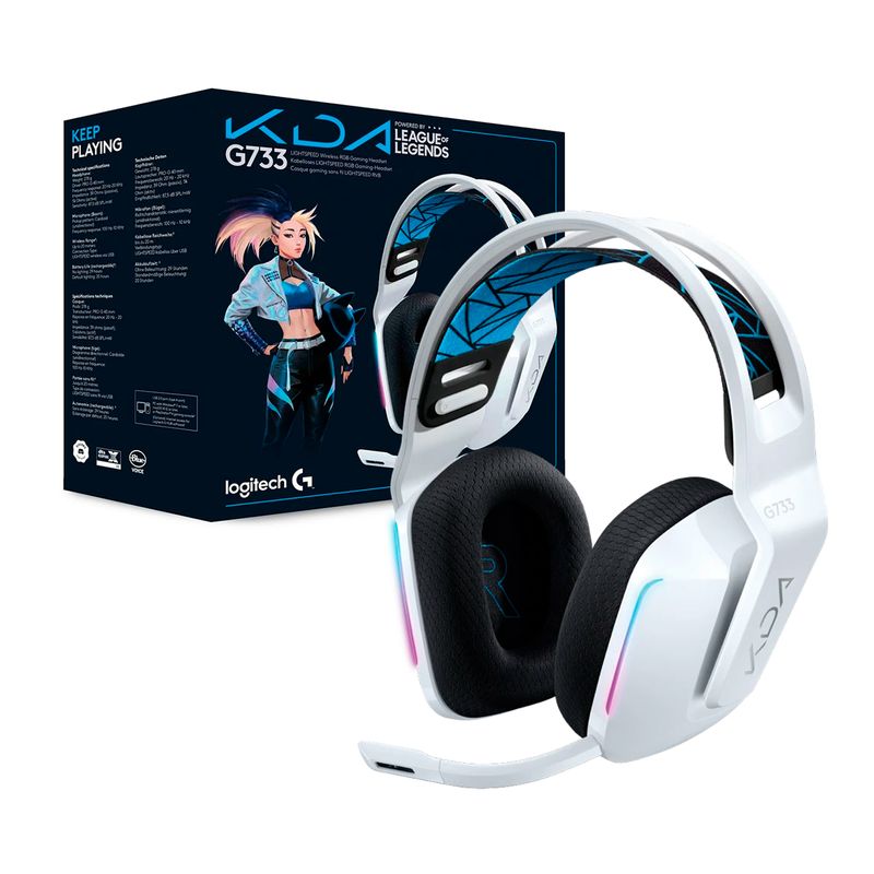 LOGITECH - Audifono Gamer Inalambrico Logitech G733 KDA Lightspeed RGB