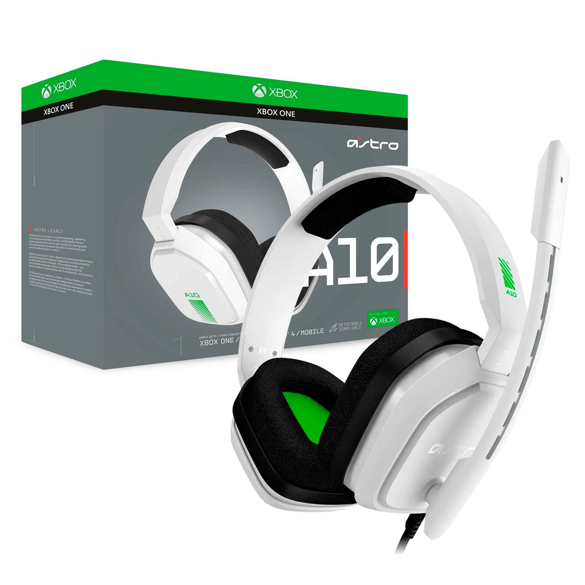LOGITECH - Audifono Gamer Logitech Astro A10 Jack 3,5mm Xbox One / PC