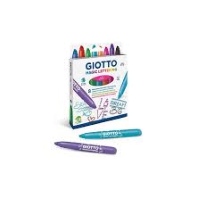 GIOTTO - Marcadores Giotto Magic Lettering 8 colores
