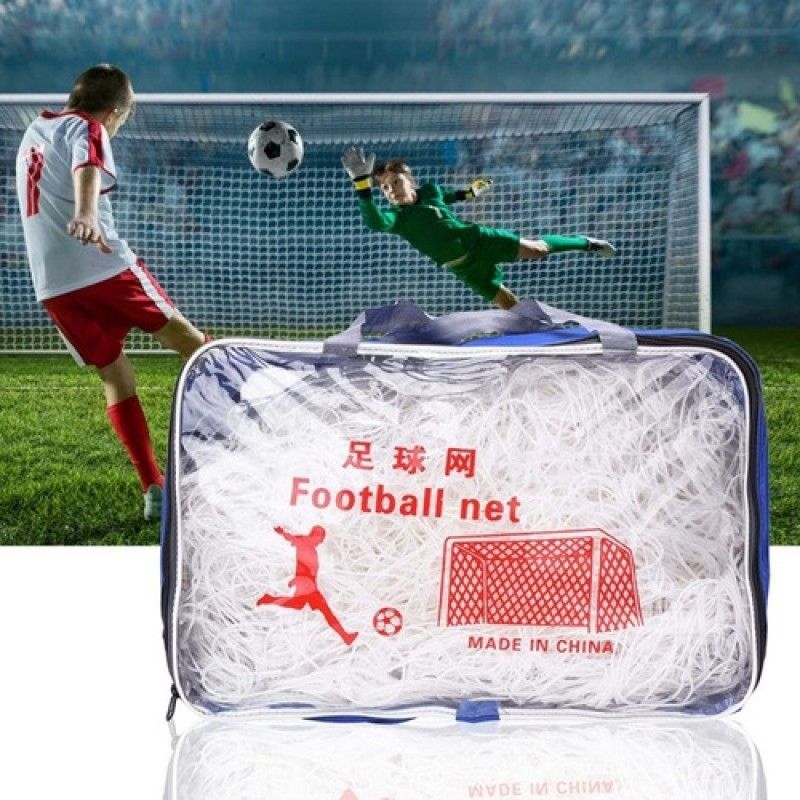 GENERICO - Red Futbolito Trenzado Par - Malla De Algodón