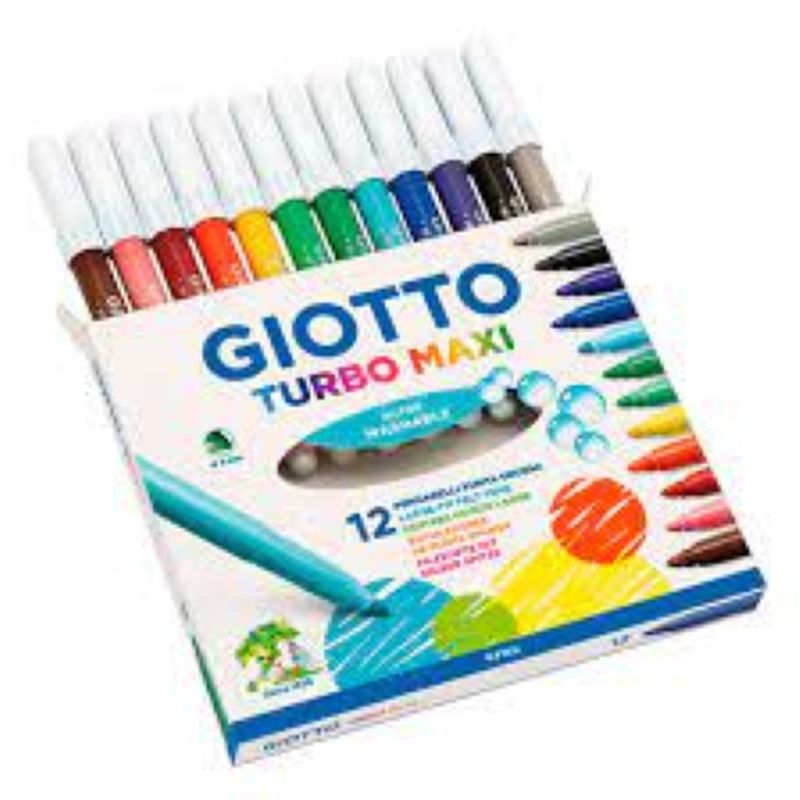 GIOTTO - Marcadores Giotto Turbo Maxi 12 colores