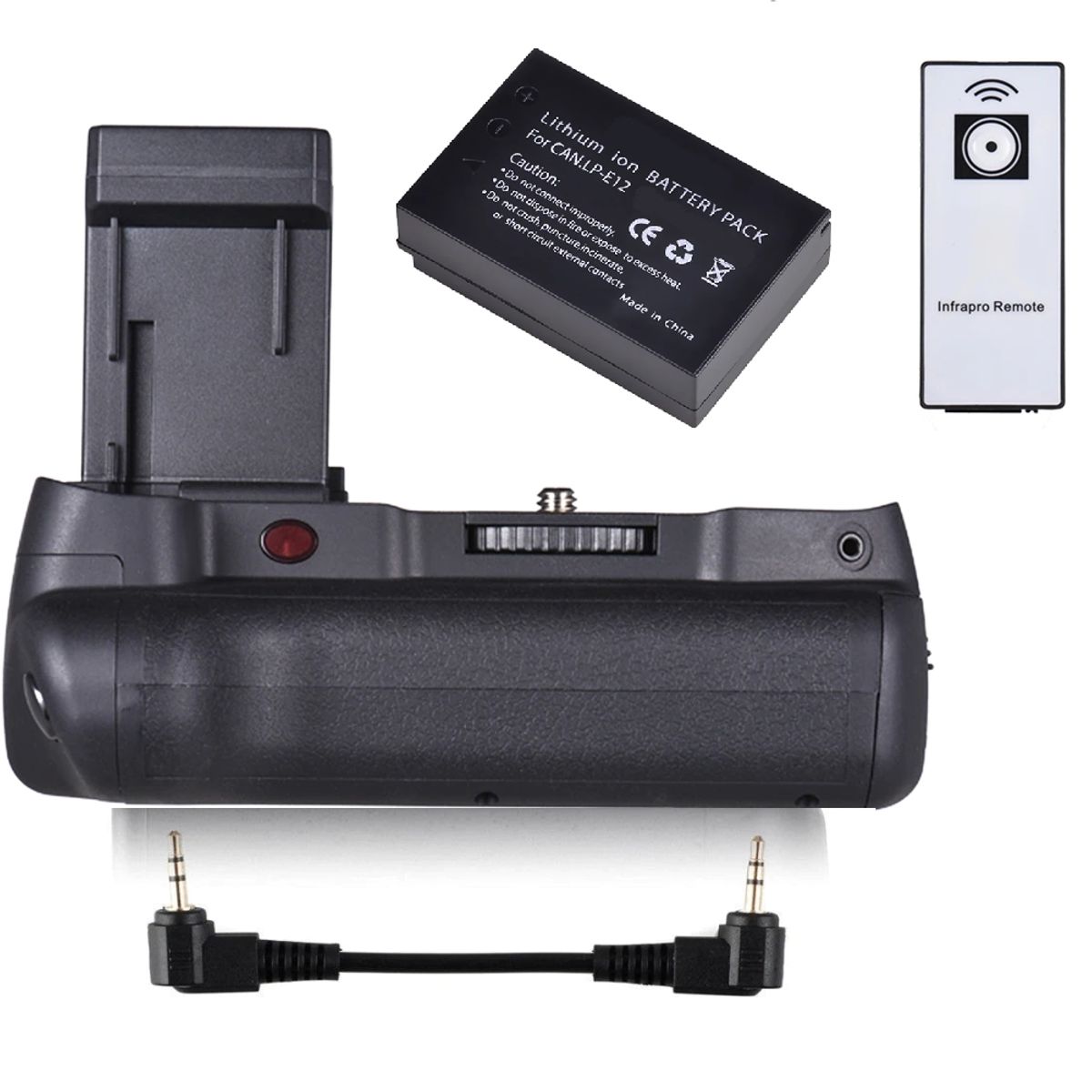 GENERICO - BATTERY GRIP CANON SL1 ALTERNATIVO + BATERÍA + CONTROL REMOTO