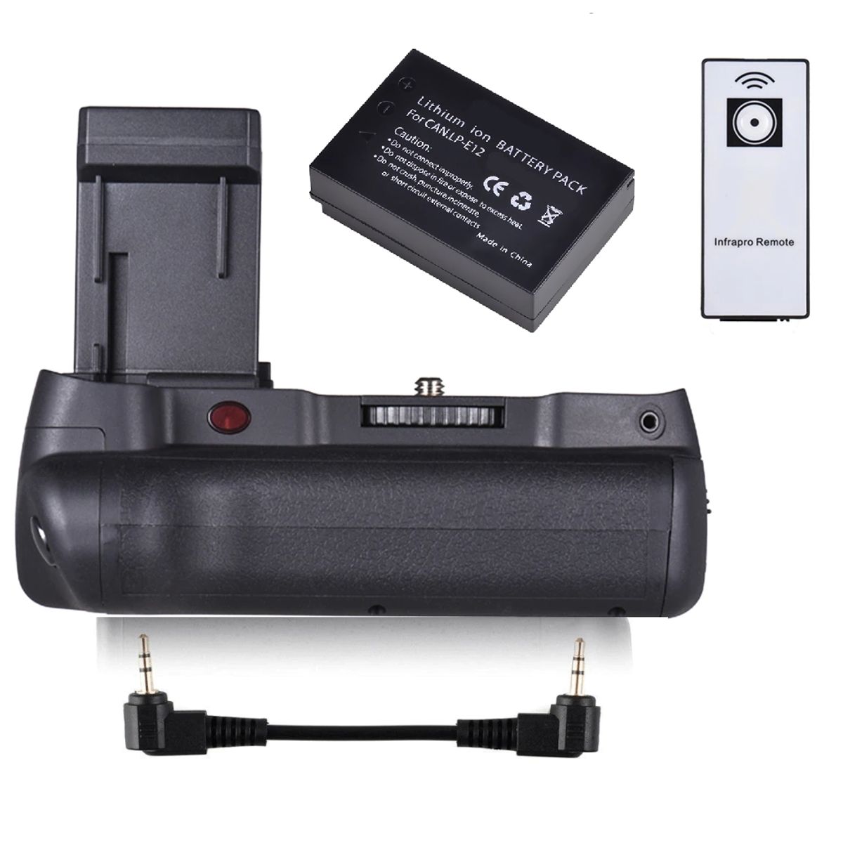 GENERICO - BATTERY GRIP CANON SL1 ALTERNATIVO + BATERÍA + CONTROL REMOTO