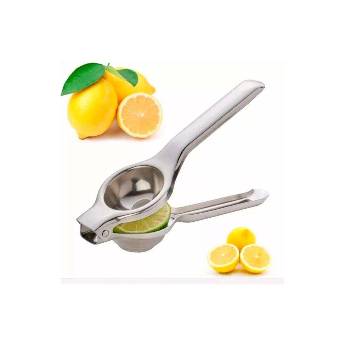 GENERICO - Exprimidor Manual De Limon Citricos Gris.