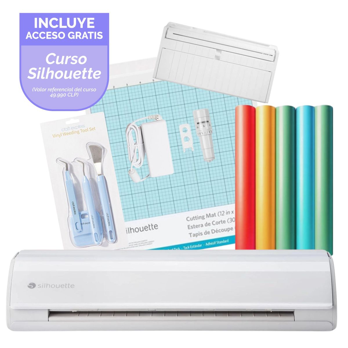 SILHOUETTE - SILHOUETTE CAMEO 5 KIT BASIC + CURSO GRATIS