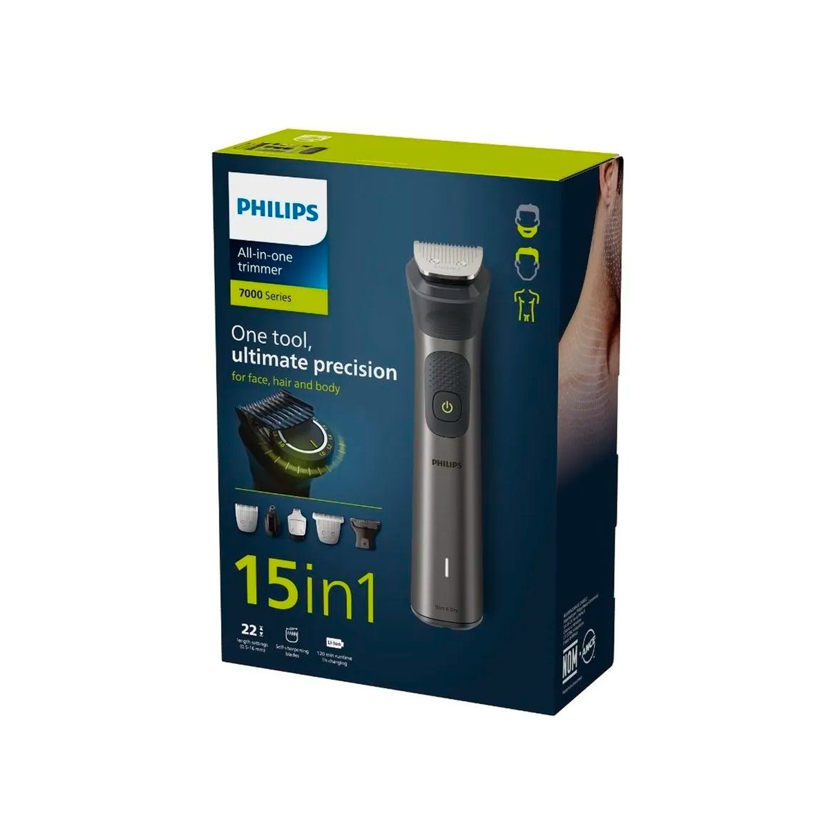 PHILIPS - Afeitadora Philips Multigroom Serie 7000 MG7940/15 + 15 pzas